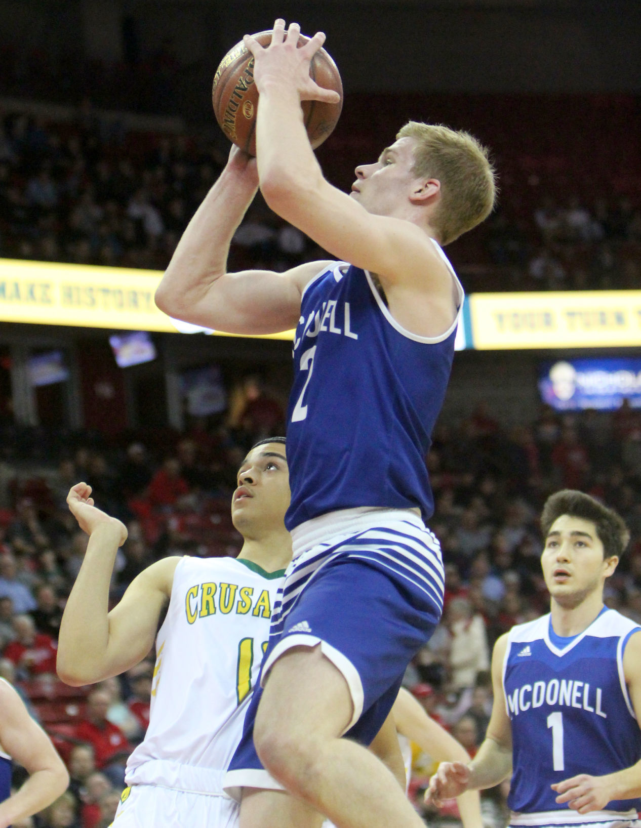 McDonell boys basketball vs Sheboygan Area Lutheran 3-15-19